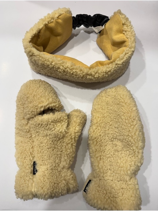 Apparis Accessories - Apparis Sherpa Mittens with Matching Headband